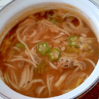 ねばねばキムチにゅうめん＋＋